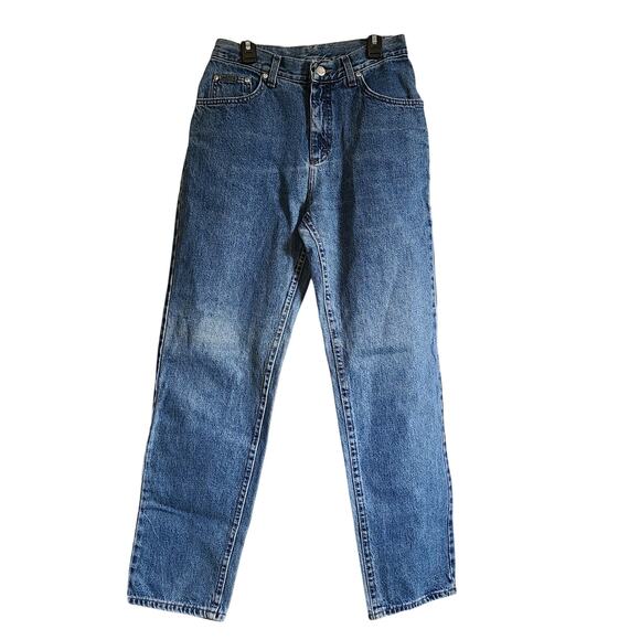 Riveted by Lee Denim - VTG Lee Riveted Jeans Womens 27x29 Blue Medium Wash High Rise Tapered Mom Denim